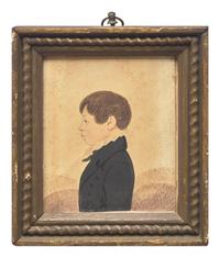 Attributed to Rufus Porter (1792-1884), Portrait Miniature of a Boy