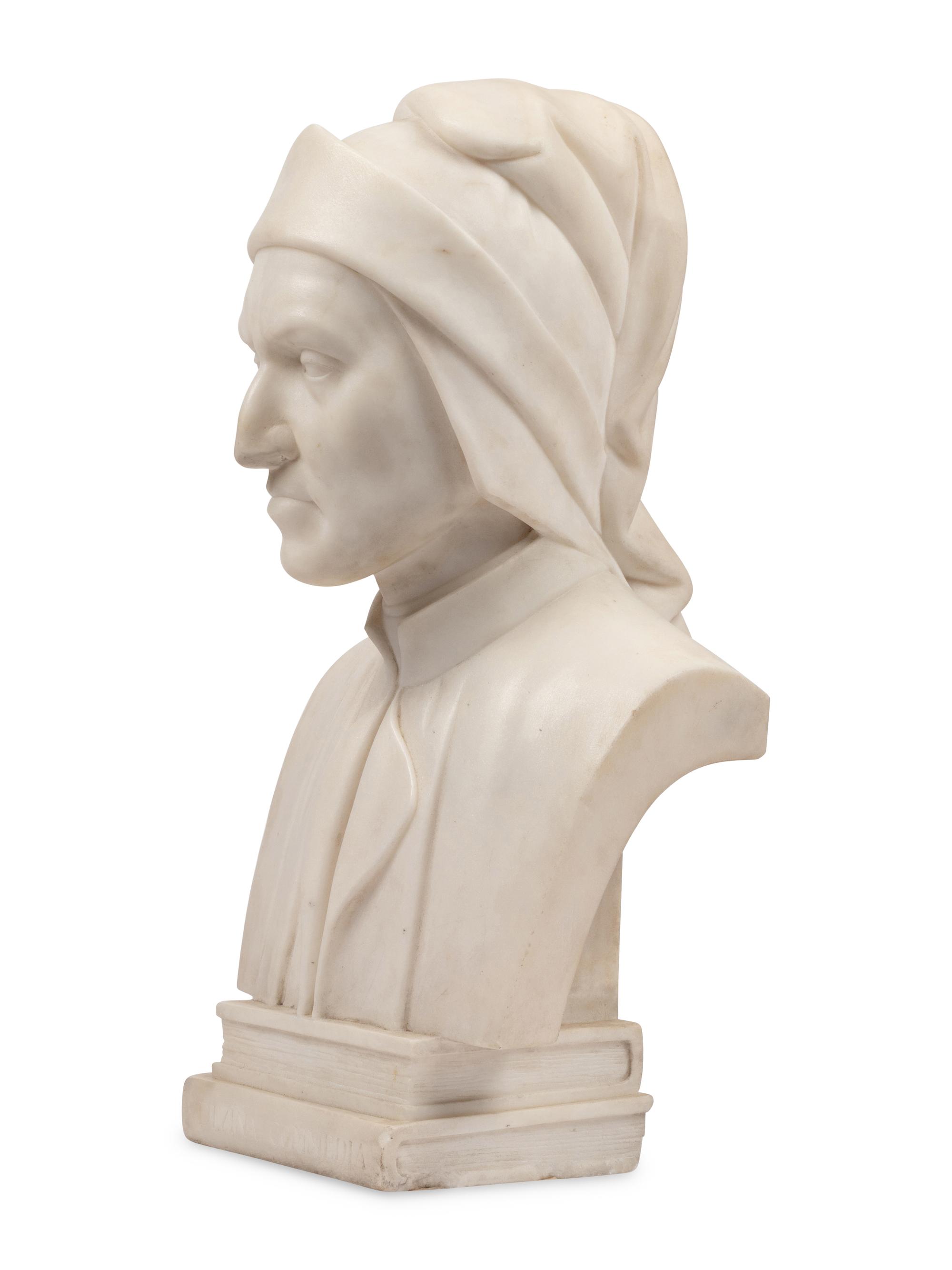 An Italian Marble Bust of Dante Alighieri
