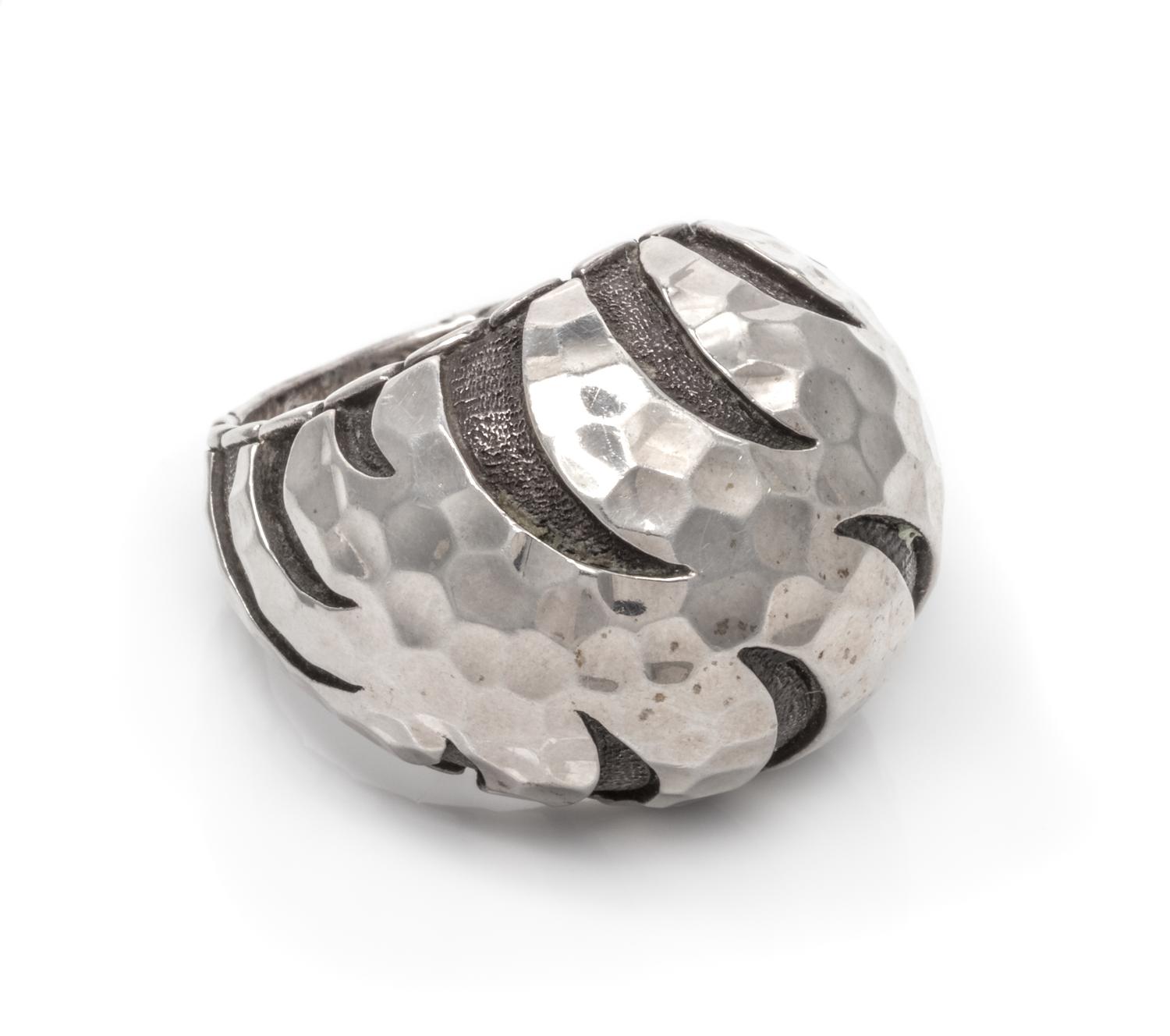 A Sterling Silver 'Palu Macan' Ring, John Hardy, 11.45 dwts.