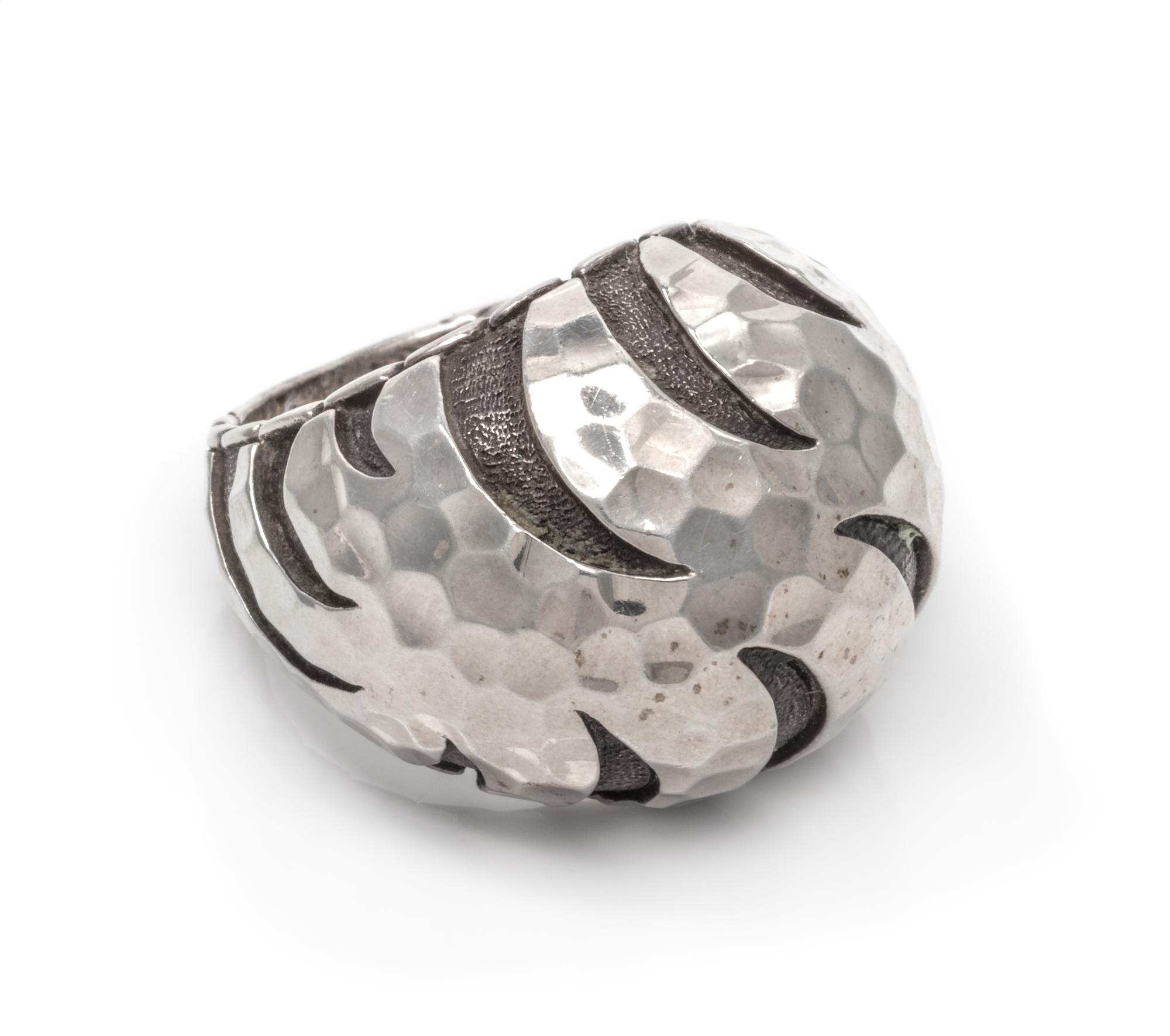 A Sterling Silver 'Palu Macan' Ring, John Hardy, 11.45 dwts.