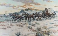 Nick Eggenhofer, (American, 1897-1985), The Last Mile (Cody, Wyoming)