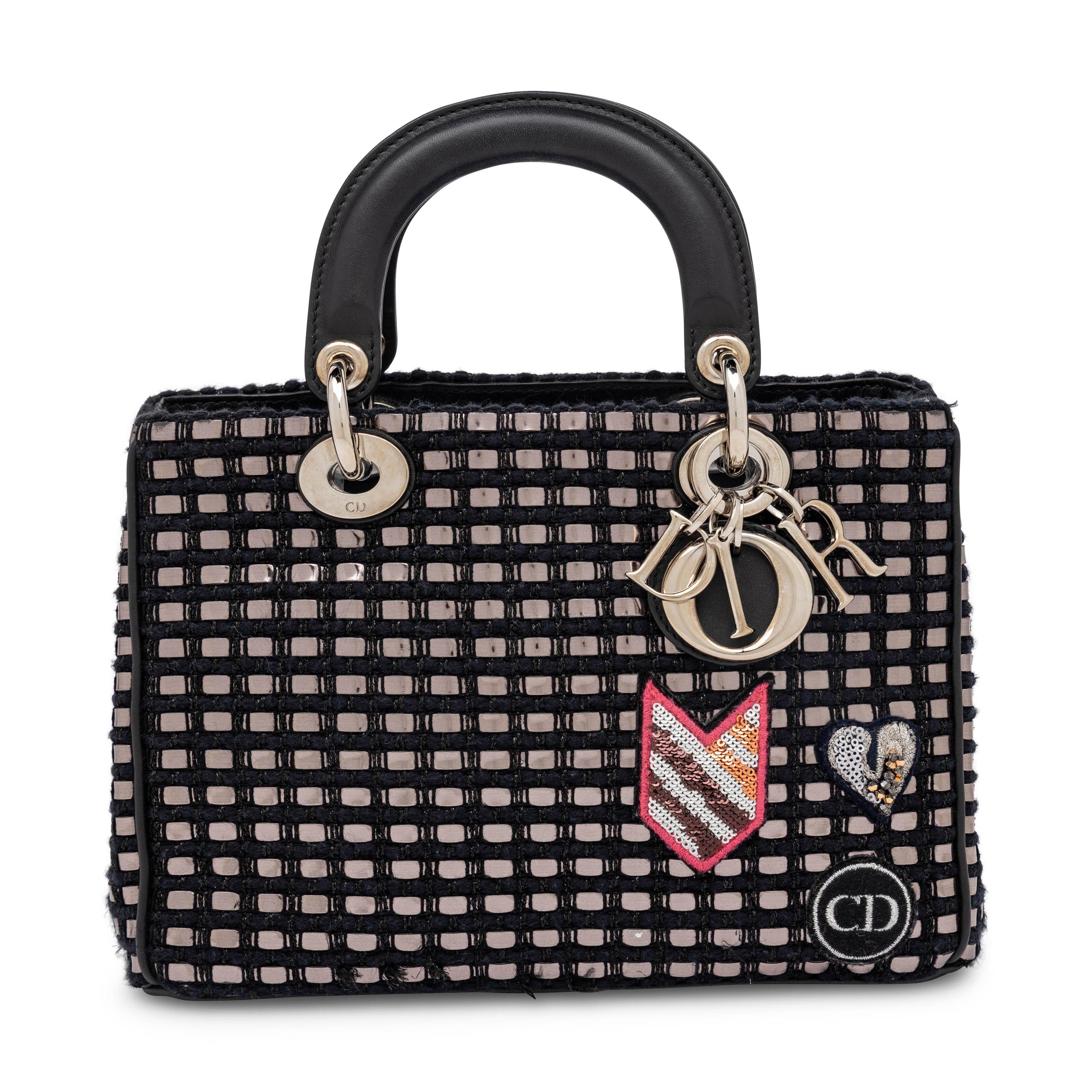 Christian Dior, Small Diorissimo Bag in Leather/Tweed