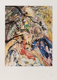 Salvador Dalí, (Spanish, 1904-1989), Les Amoureux, 1979 (suite of three works with portfolio)