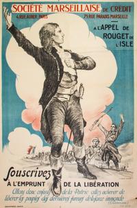 (WWI POSTERS) Four WWI French propaganda posters.