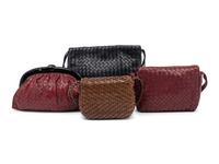 Four Designer Bags: Three Bottega Veneta, One Vecchi