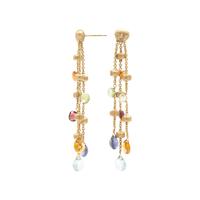 MARCO BICEGO, YELLOW GOLD AND MULTIGEM 'PARADISE' EARRINGS