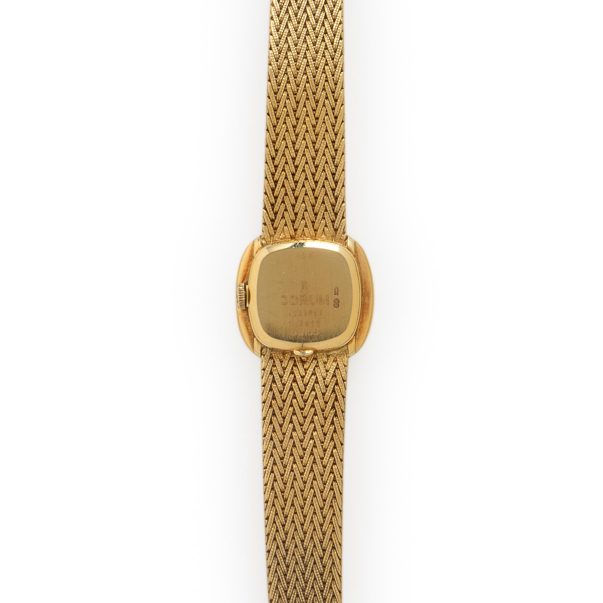 Corum, 18K Yellow Gold and Diamond Pavé Watch