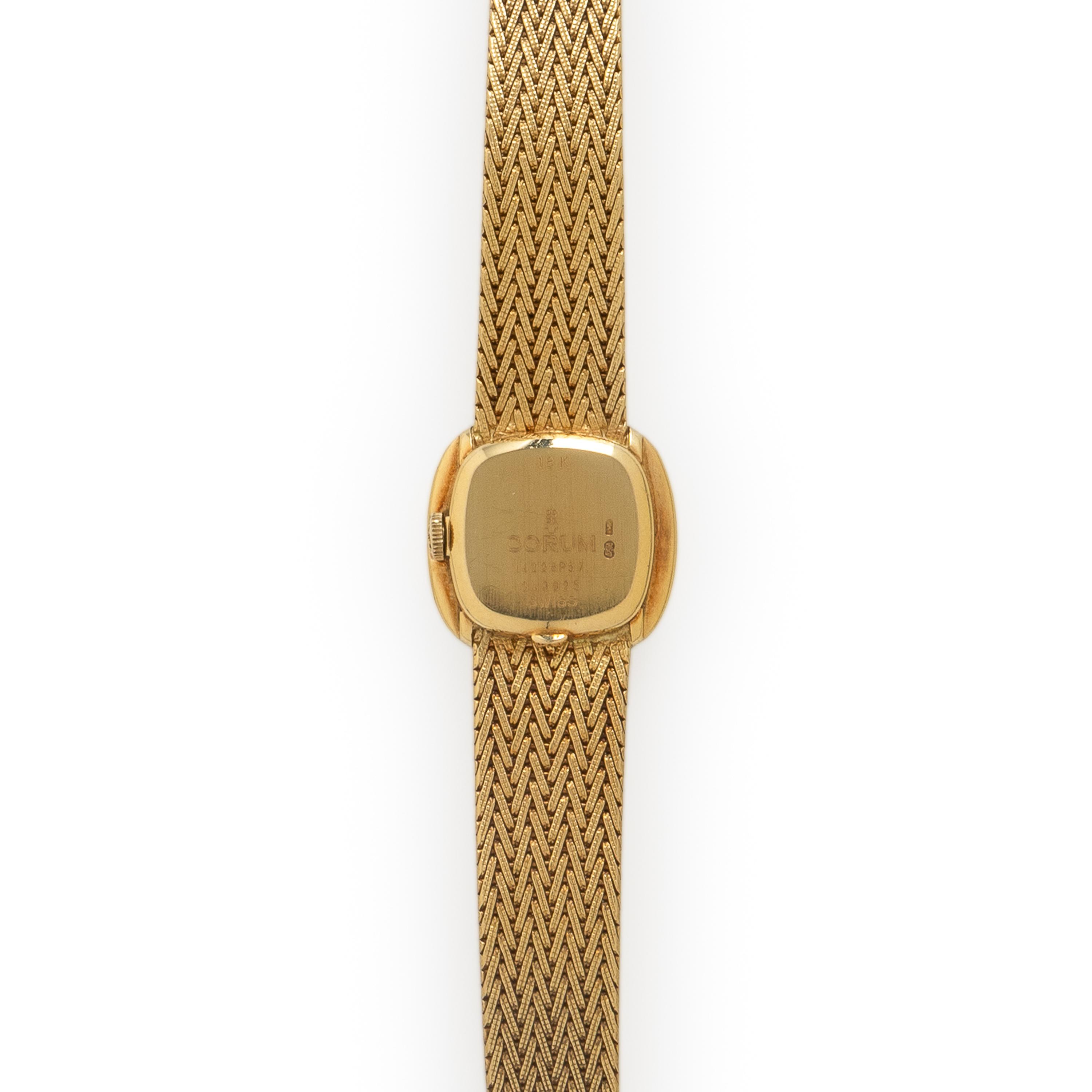 Corum, 18K Yellow Gold and Diamond Pavé Watch