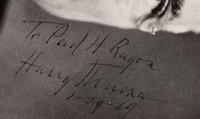 TRUMAN, Harry S. (1884-1972), President. Photograph signed and inscribed ("Harry Truman"), to Paul H. Ragon. N.p., January 29, 1969.