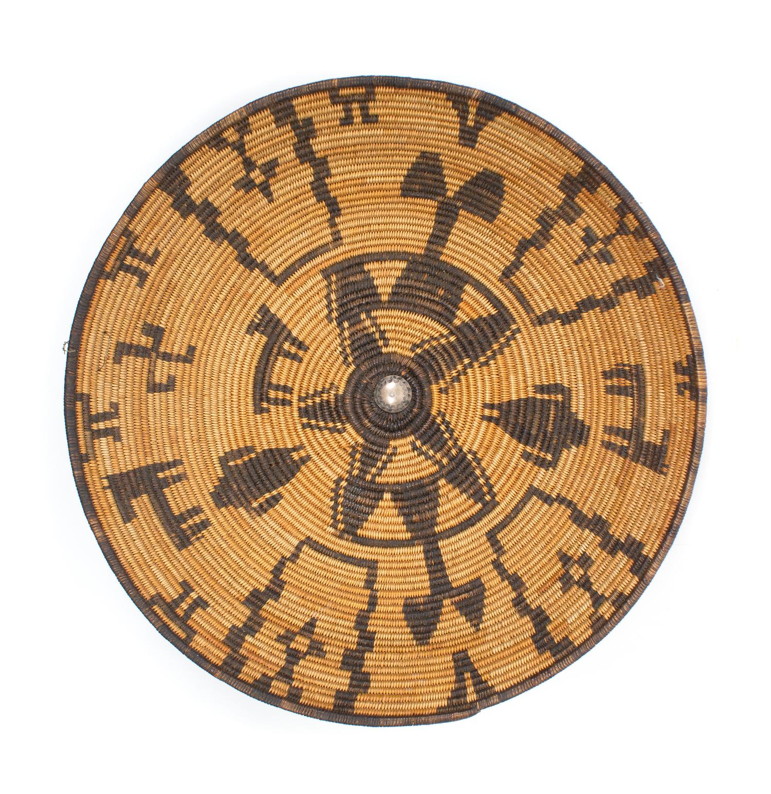 An Apache Basket Tray Height 2 7/8 x 13 1/4 inches.
