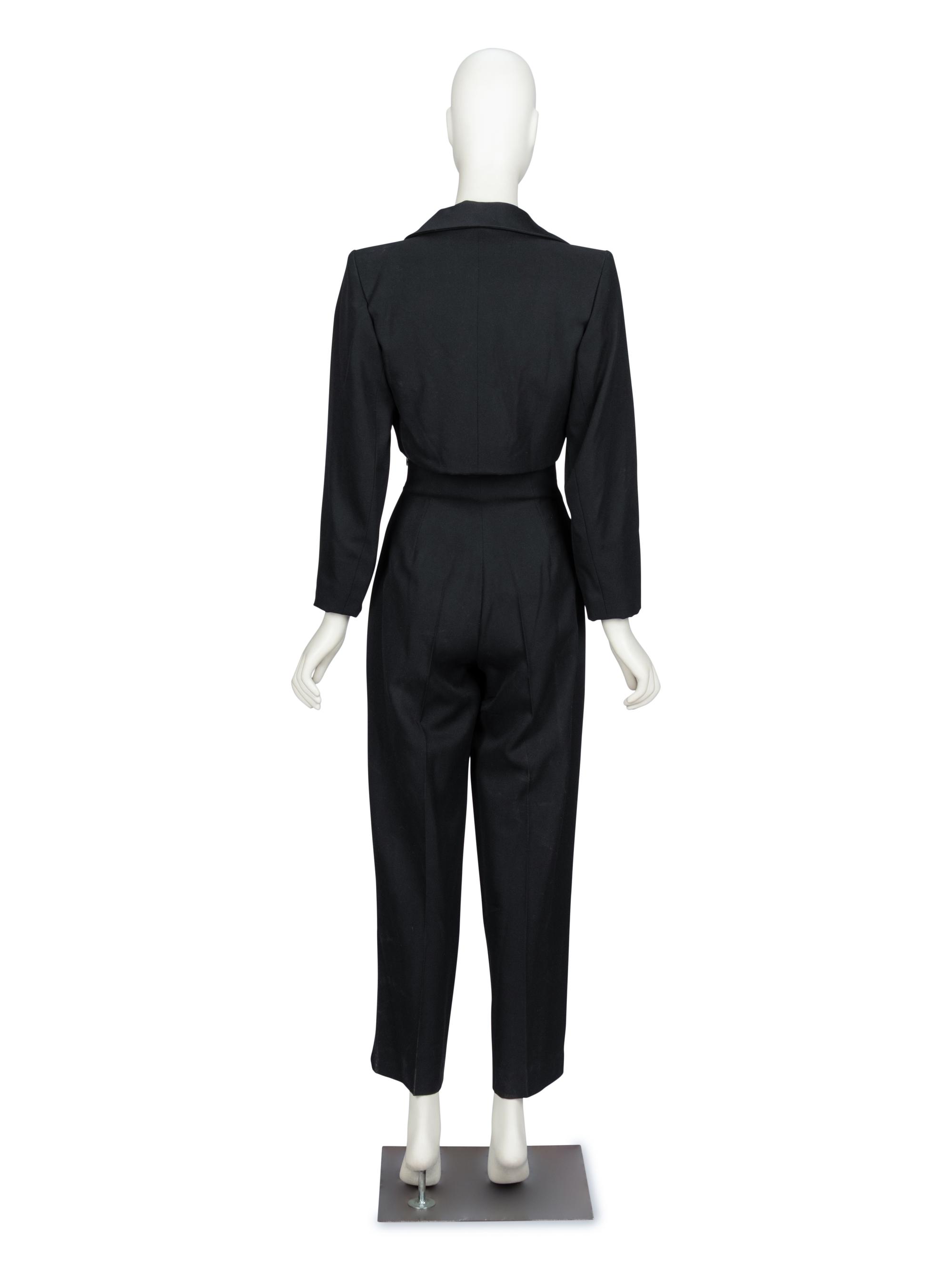 Yves Saint Laurent Rive Gauche, Tuxedo Pantsuit & Bustier