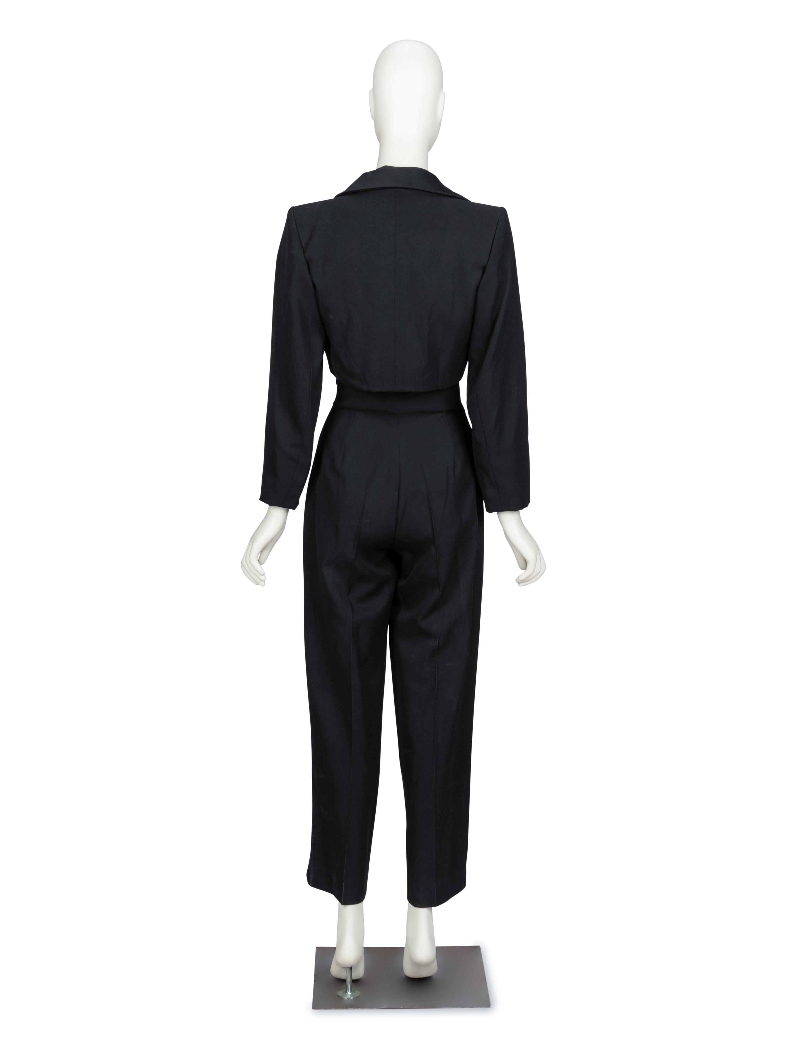 Yves Saint Laurent Rive Gauche, Tuxedo Pantsuit & Bustier