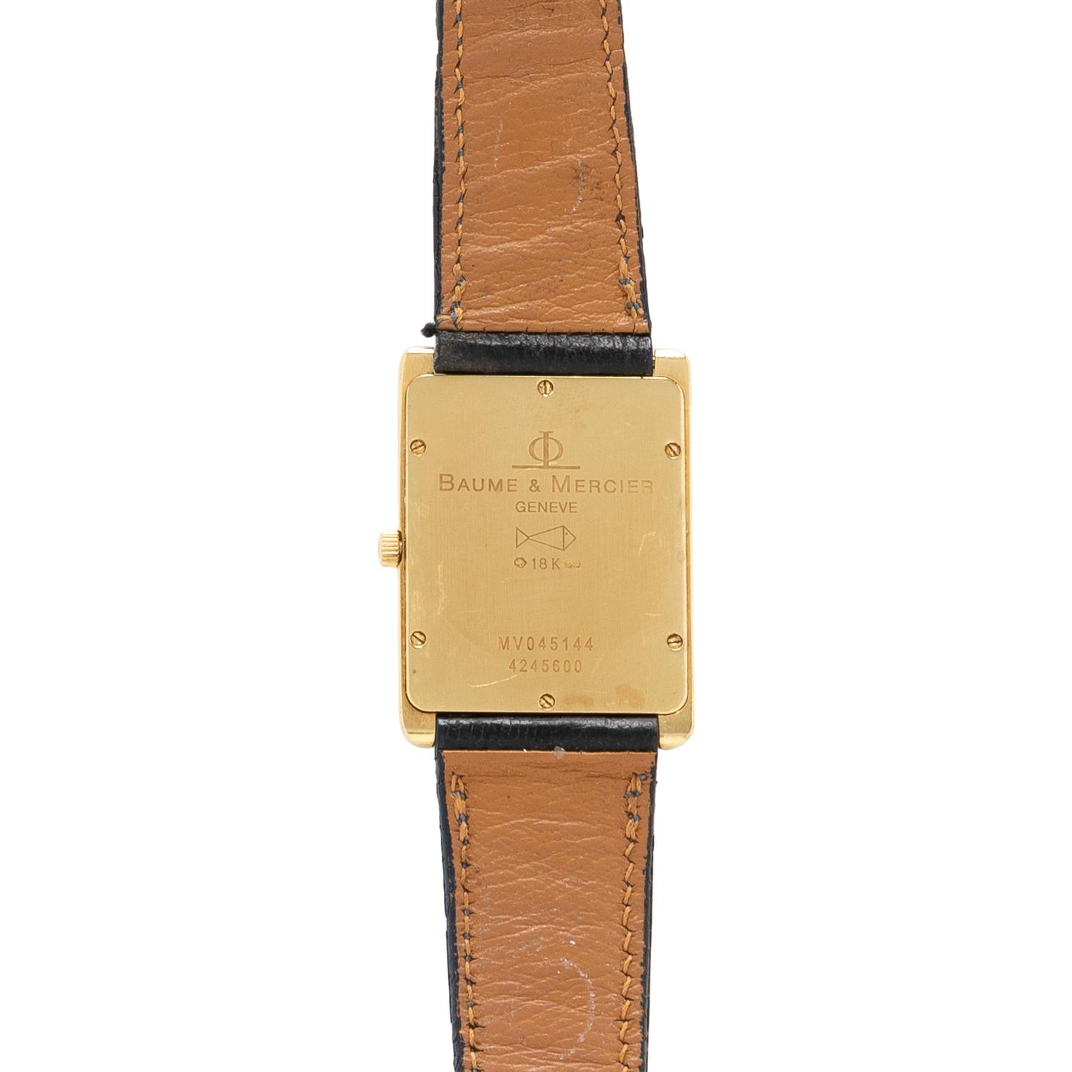 BAUME & MERCIER, YELLOW GOLD DATE WATCH