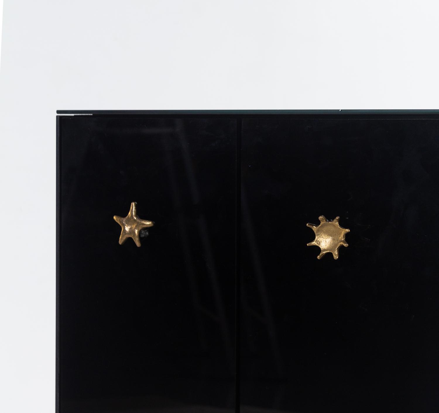 A Contemporary Lacquer-Finished Two-Door Cabinet