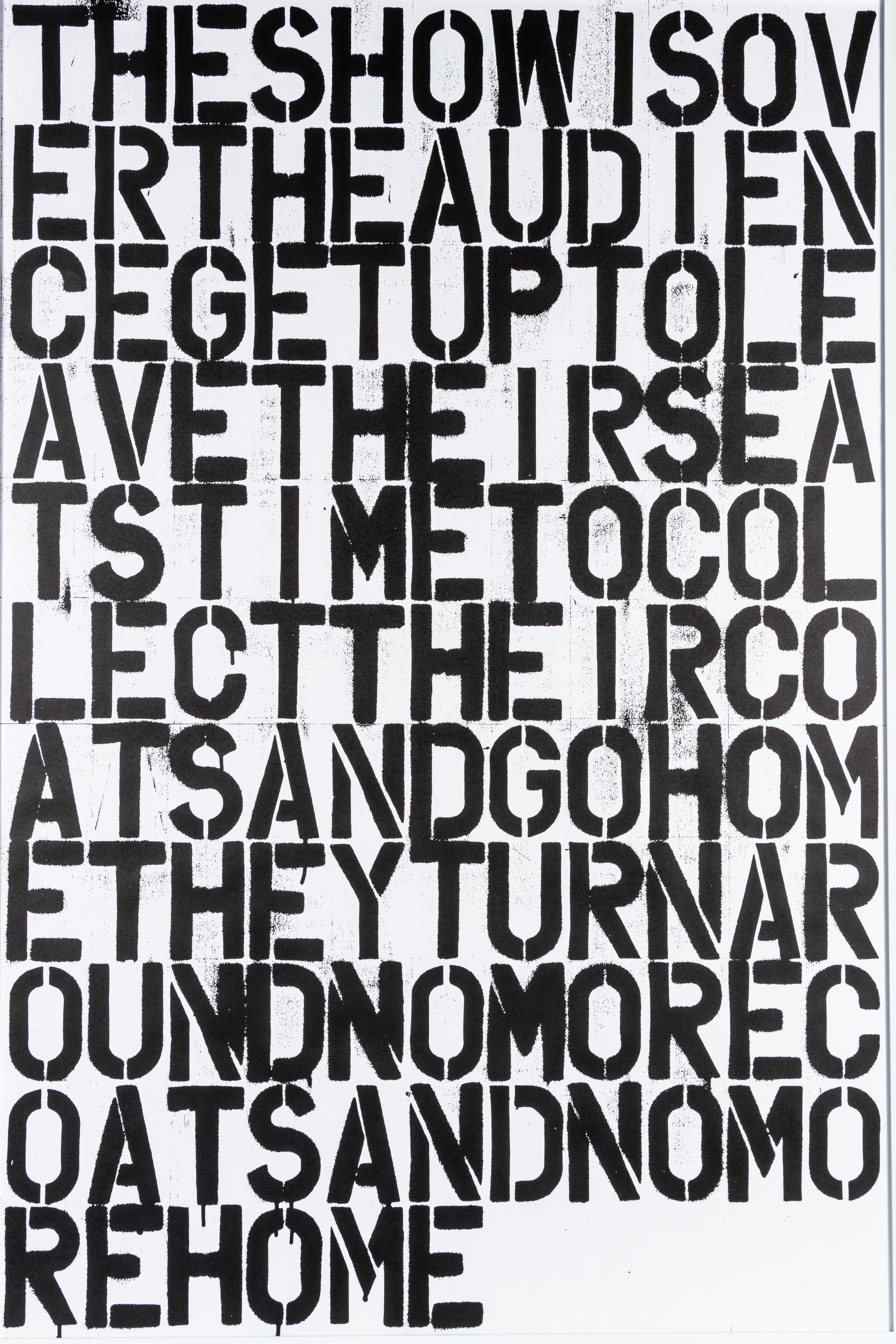 Untitled (The Show is Over)