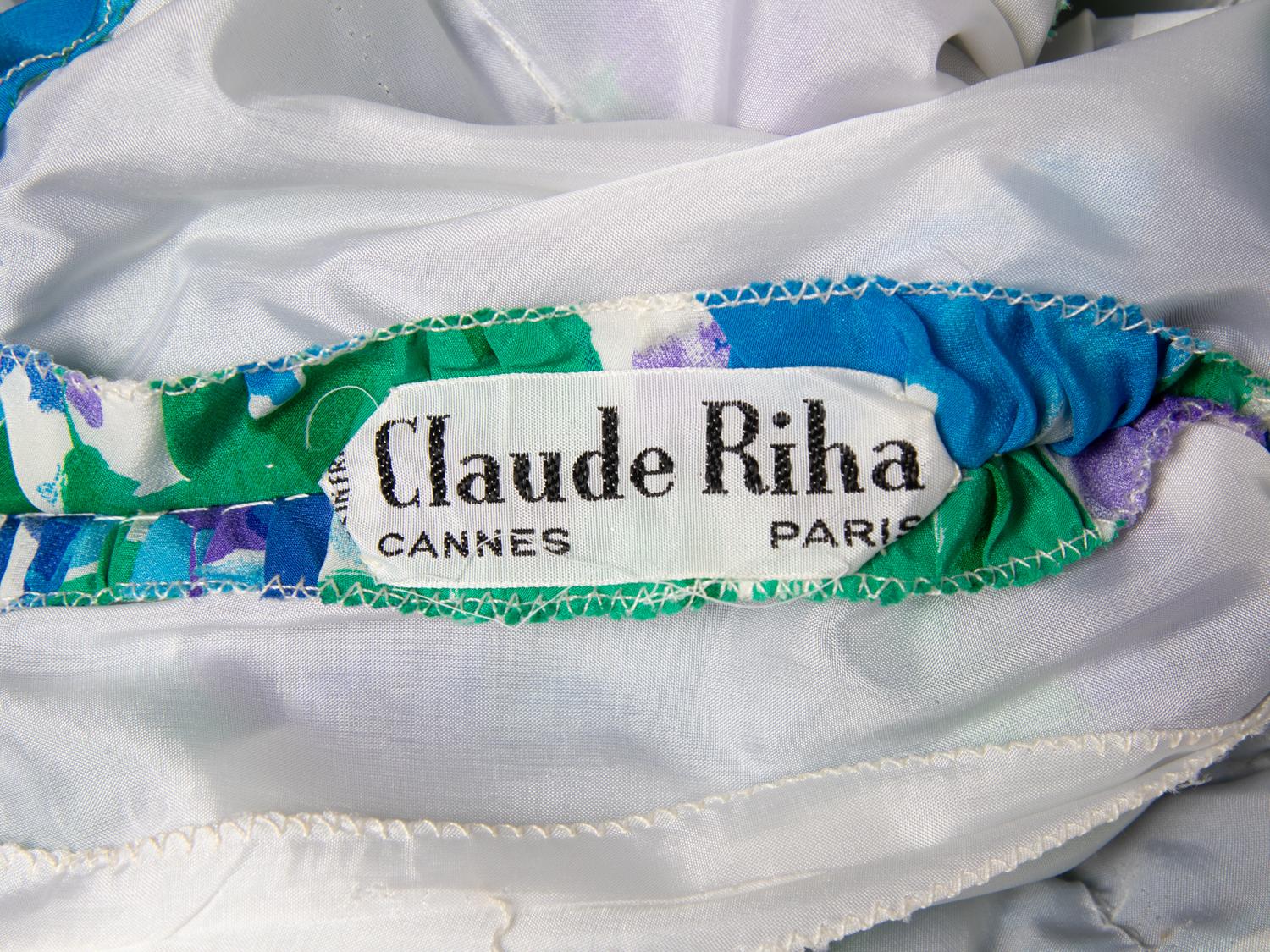 Claude Riha, Ruched Silk Dress