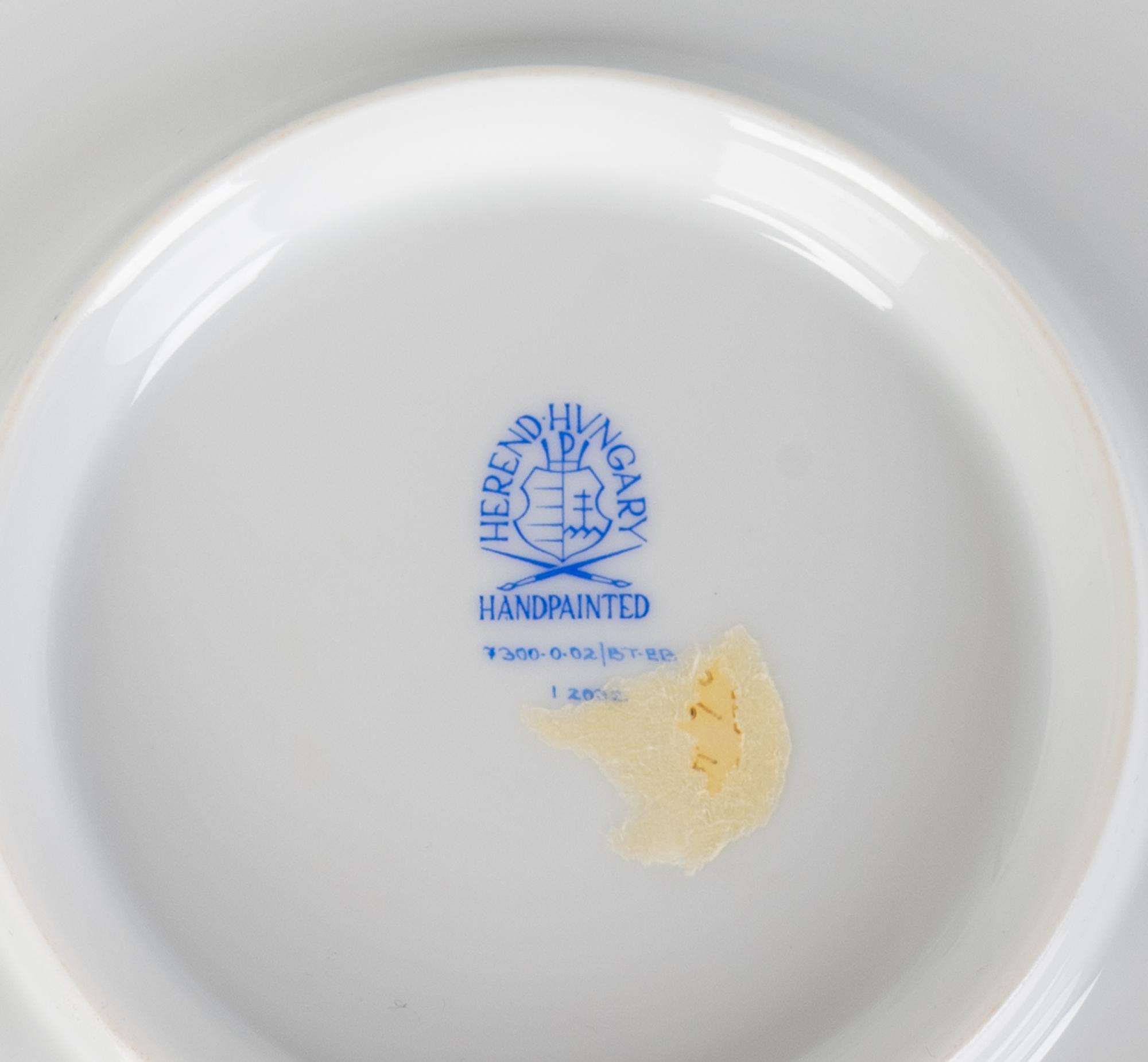 A Pair of Herend Porcelain Cachepots — 20TH CENTURY