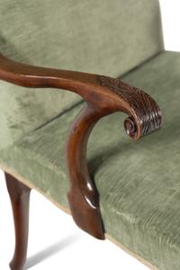 A George II Carved Mahogany Armchair
