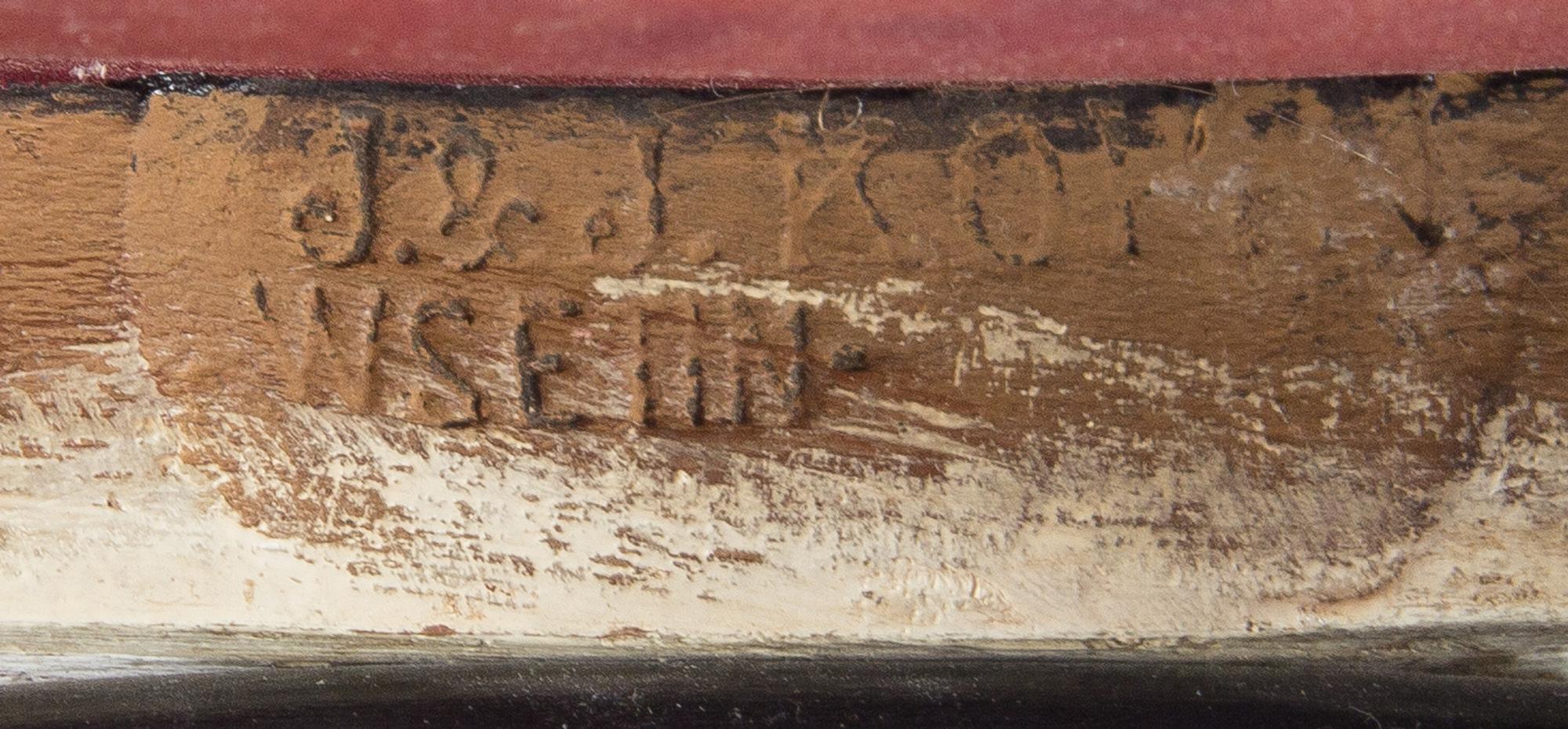 J. & J. Kohn, EARLY 20TH CENTURY, an ebonized wooden stool