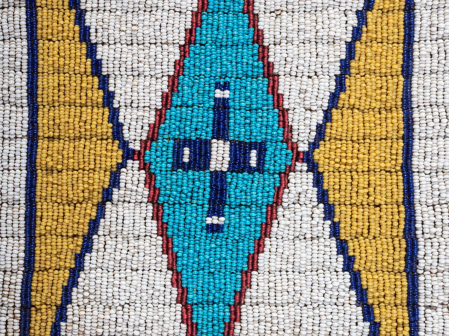 Northern Plains Beaded Hide Tobacco Bag