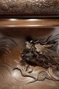 A Japanese Bronze Floor Vase
