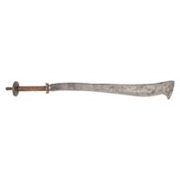 19th Century Nepalese or Bangali Ram Dao Sacrificial Sword
