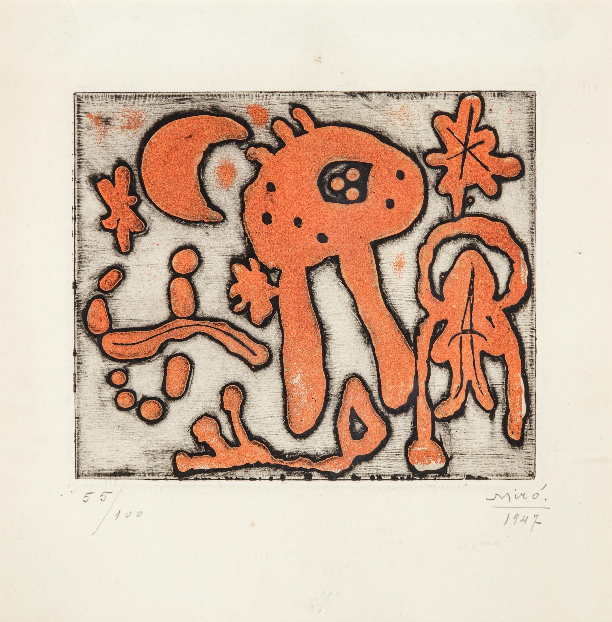 One Plate (from the Prints of Joan Miro )
