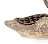 A Pair of American Silver Swan Table Ornaments