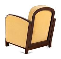 Mahogany and Mohair Armchair, c. 1930 France