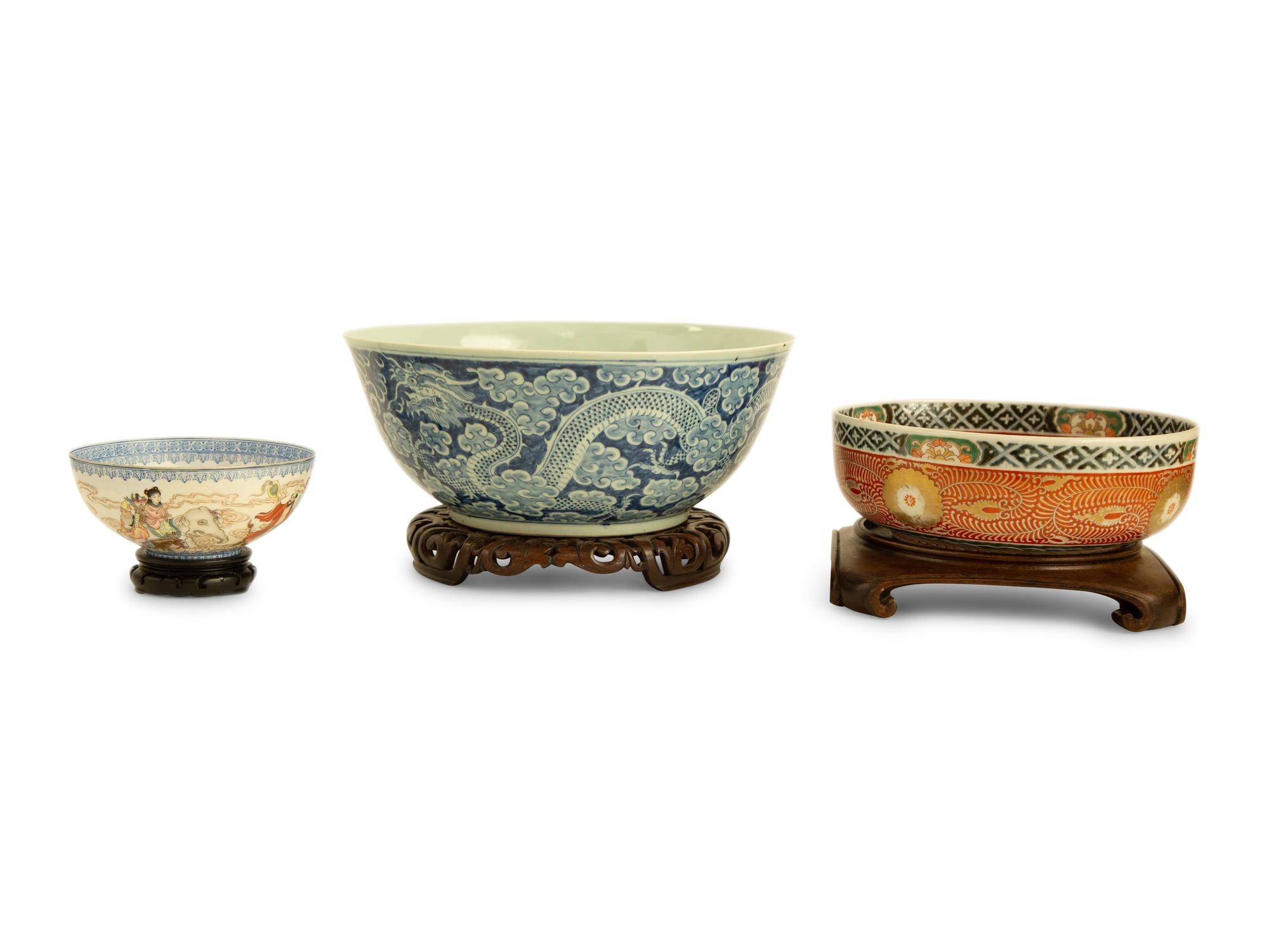 A Group of Chinese Porcelain Bowls