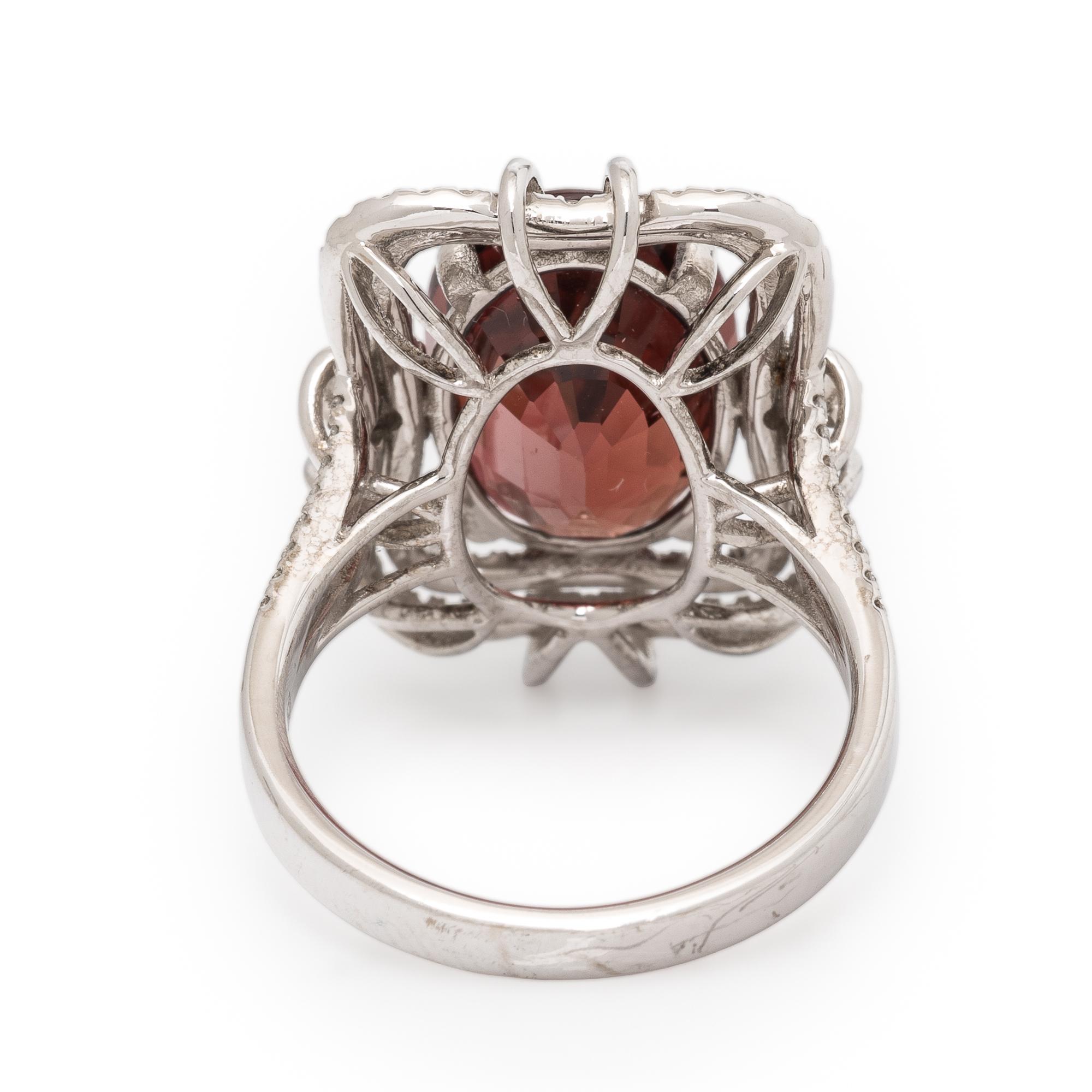 Yanni B., Tourmaline, Diamond, and White Gold Ring