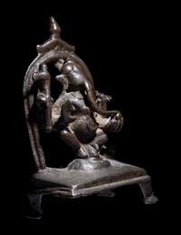 An Indian Bronze Figure of Ganesha