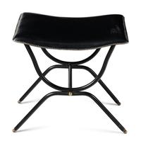Leather Bench, c. 1950 France