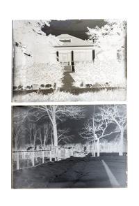 (CHICAGO, PHOTOGRAPHY). A collection of glass plate negatives with scenes of Chicago neighborhoods. c. 1890-1900.