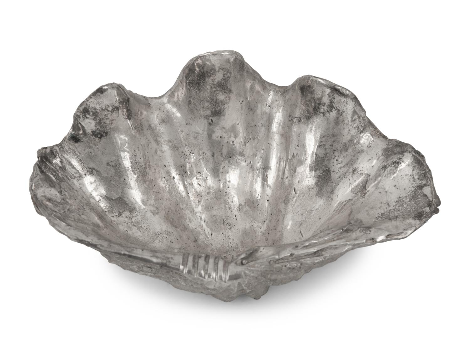 A Collection of Silvered Cast Metal Seashells