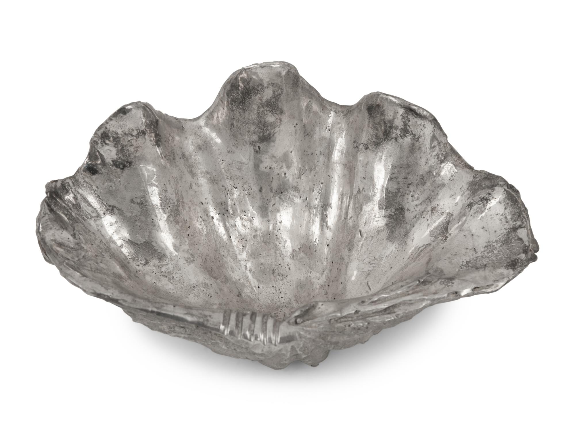 A Collection of Silvered Cast Metal Seashells