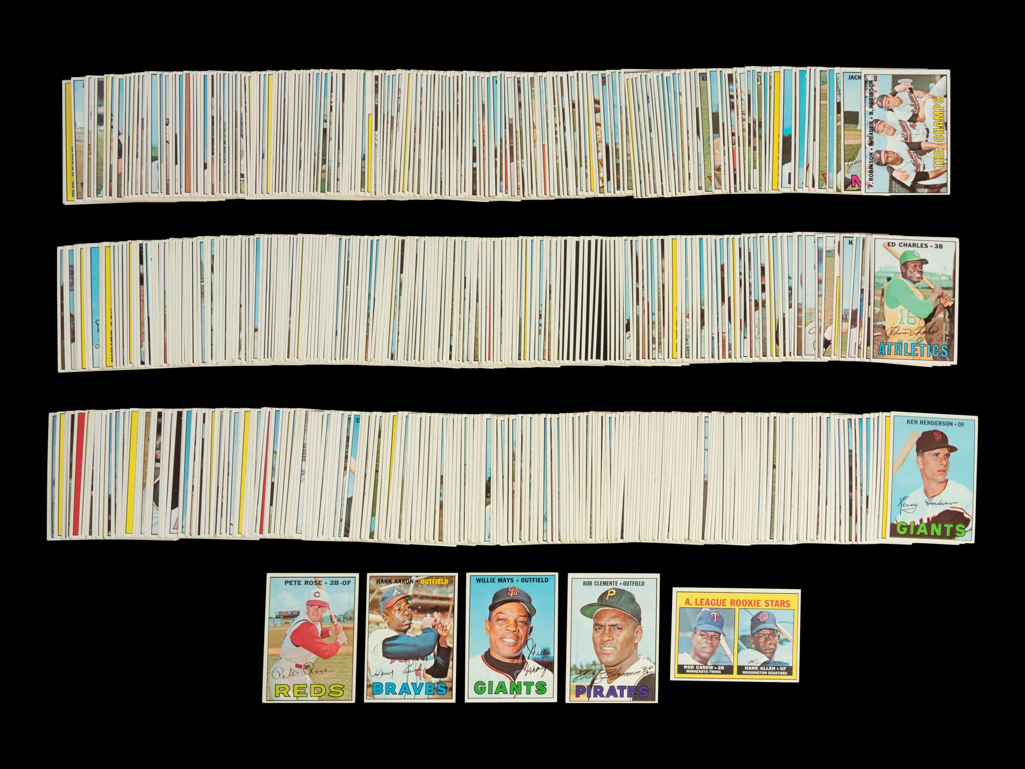 A Complete Set of 1967 Topps Baseball Cards (609/609) Including Graded Tom Seaver Rookie,