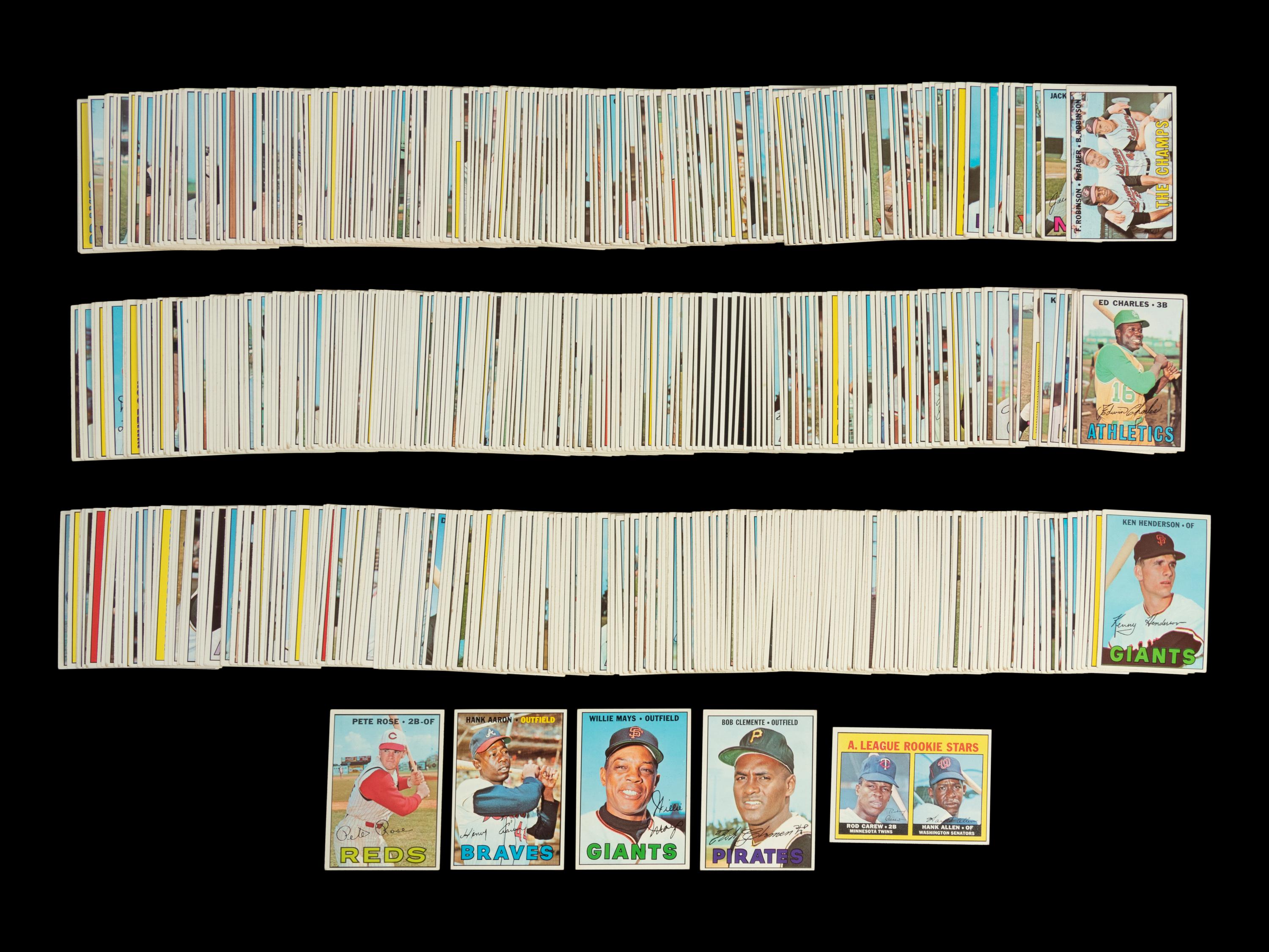 A Complete Set of 1967 Topps Baseball Cards (609/609) Including Graded Tom Seaver Rookie,