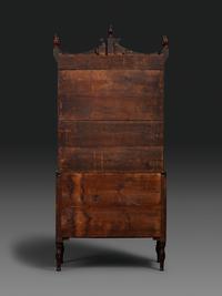 A Federal Carved and Figured Mahogany Lady's Writing Desk