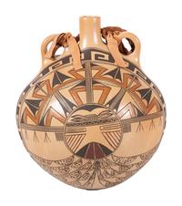 Large Pottery Canteen, with Pahlik Mana