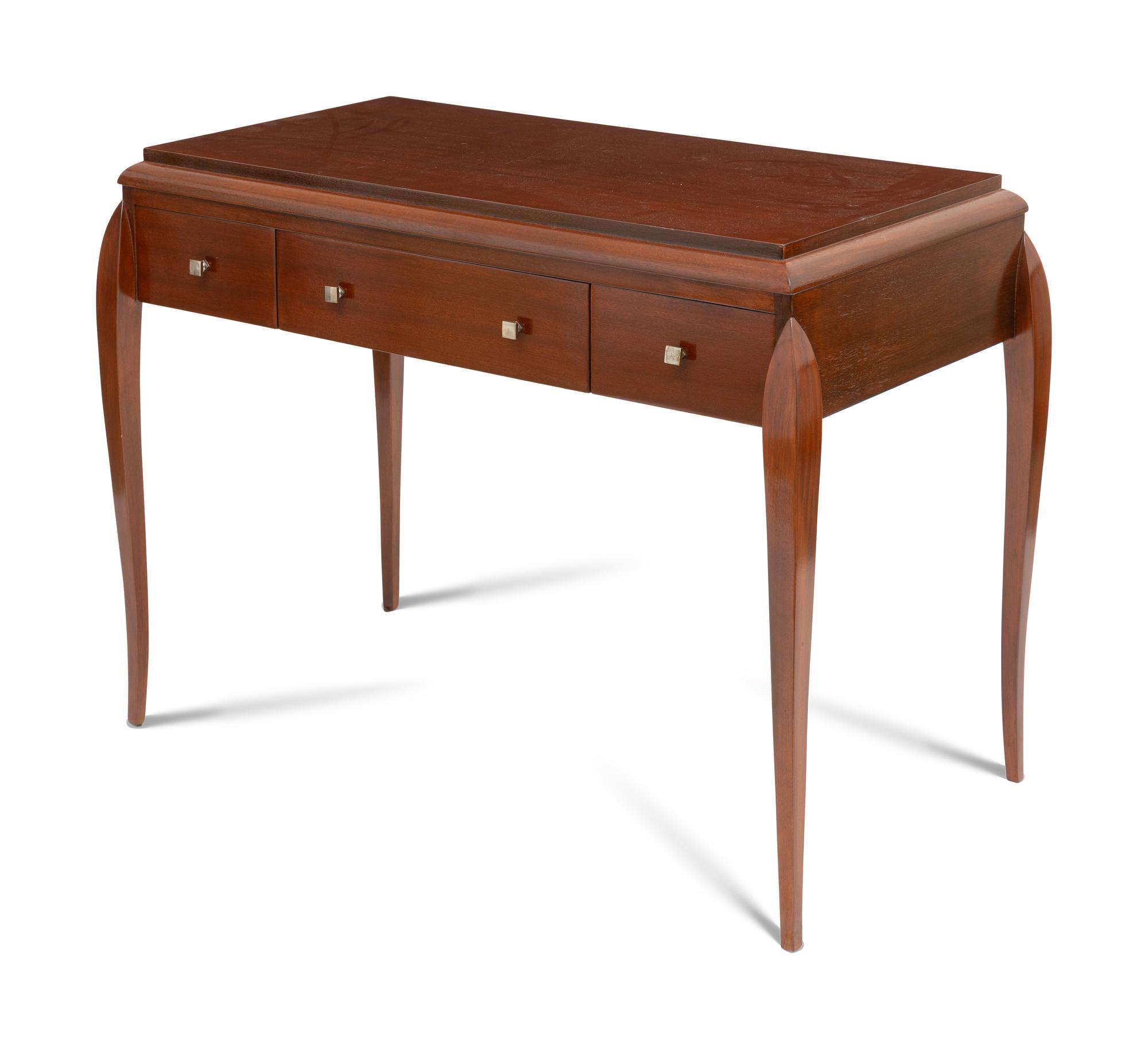 A French Art Deco Mahogany Writing Desk