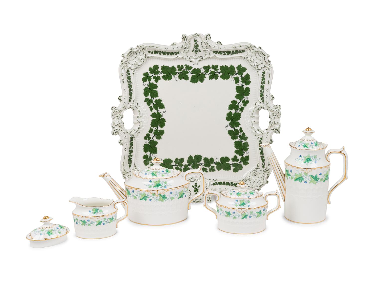 A Royal Crown Derby Porcelain Tea and Coffee Service