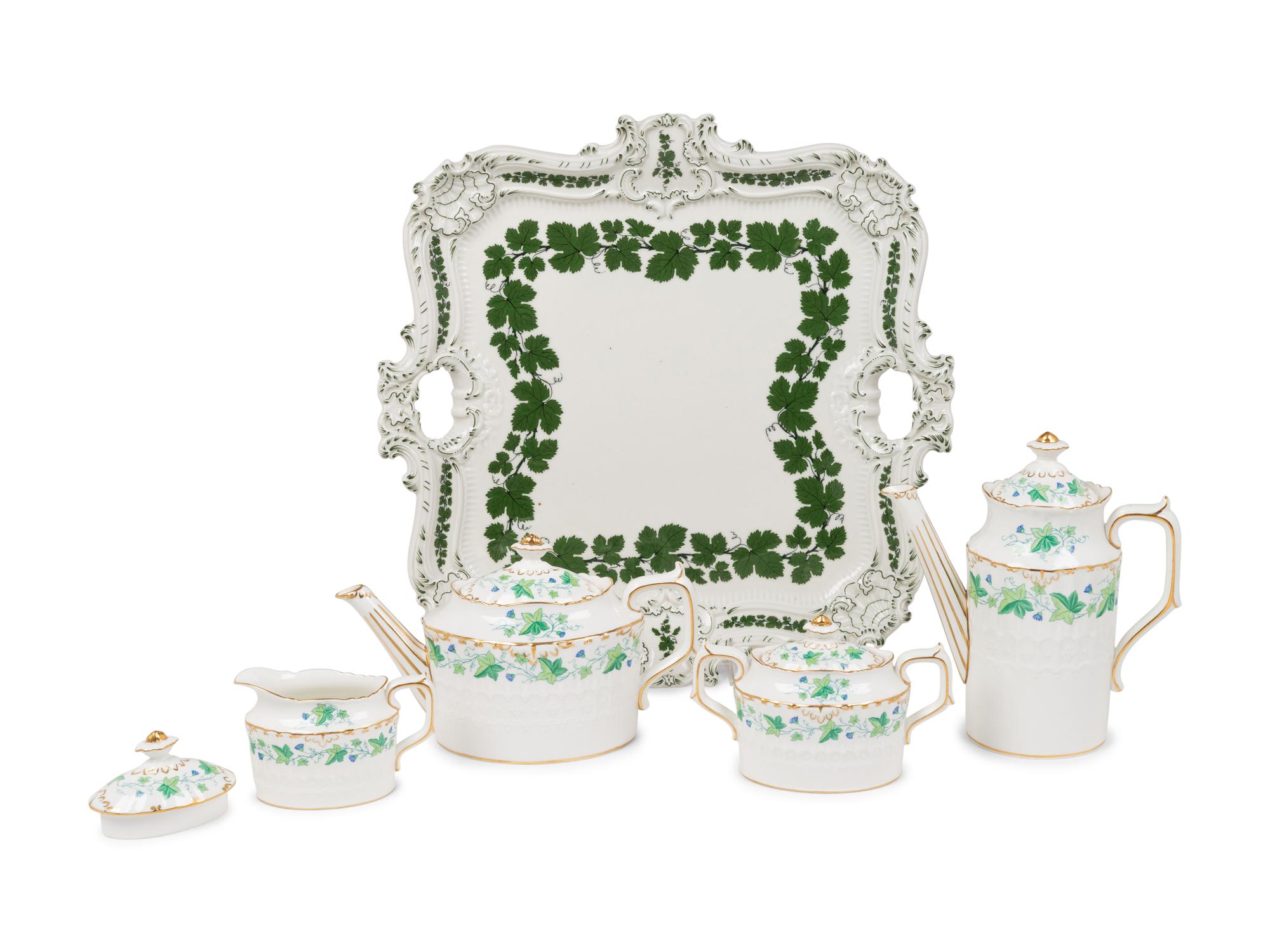 A Royal Crown Derby Porcelain Tea and Coffee Service