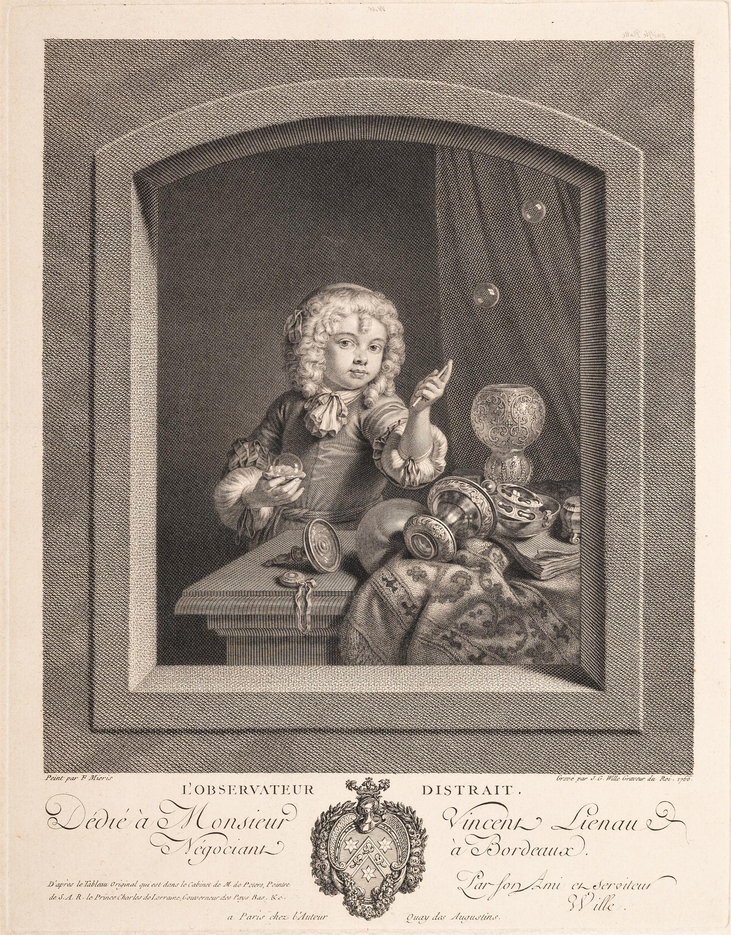 A group of seven European prints
