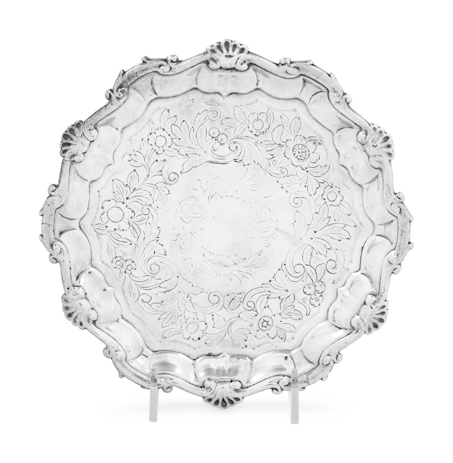 A George II Silver Waiter