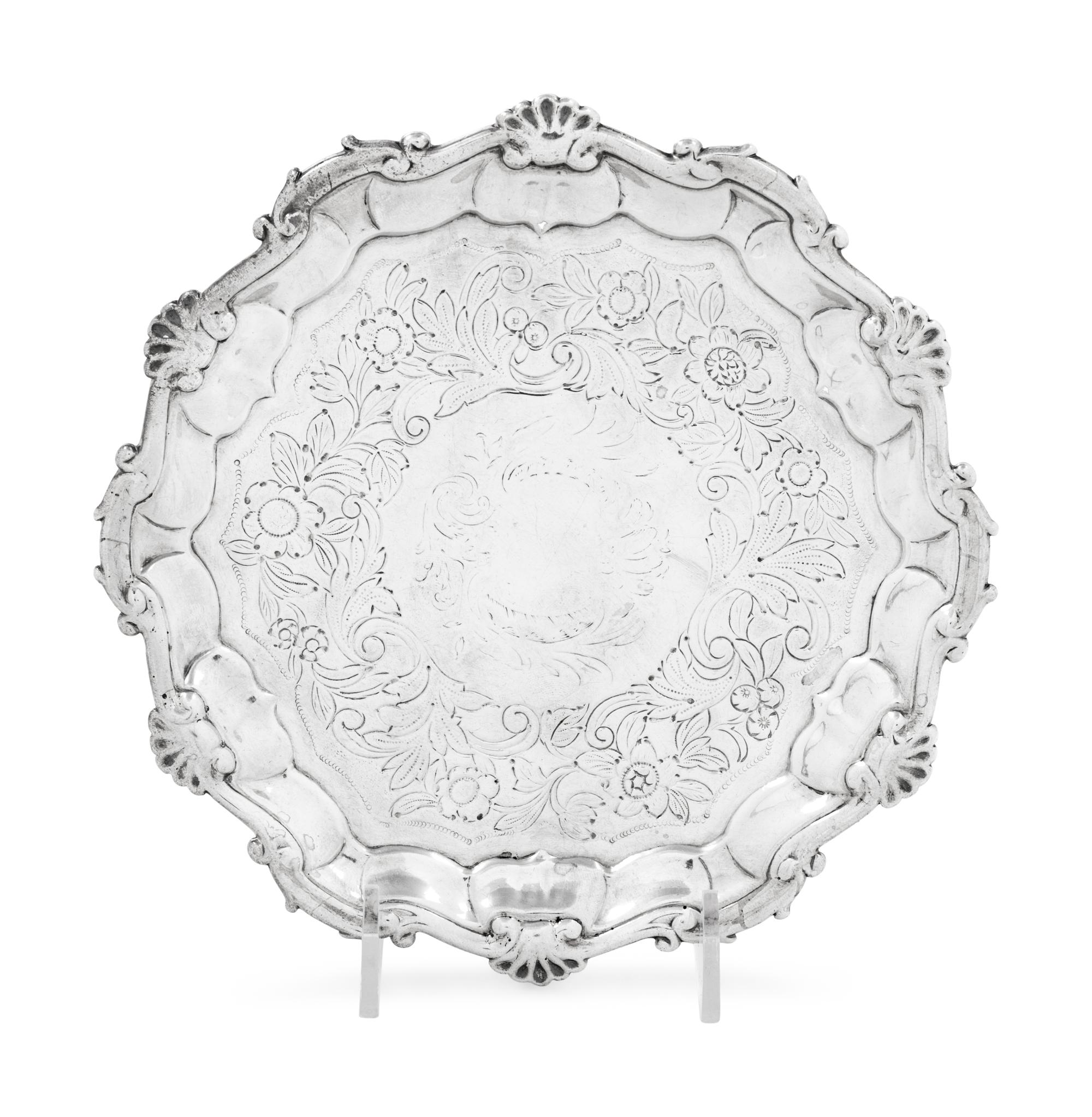 A George II Silver Waiter
