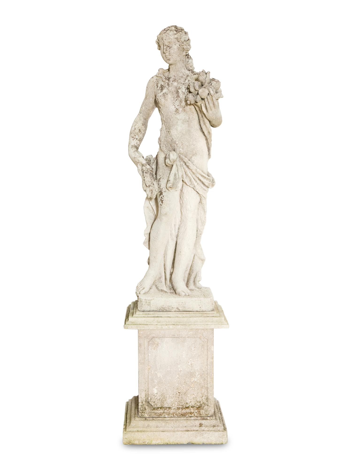A French Cast Stone Statue of Demeter
