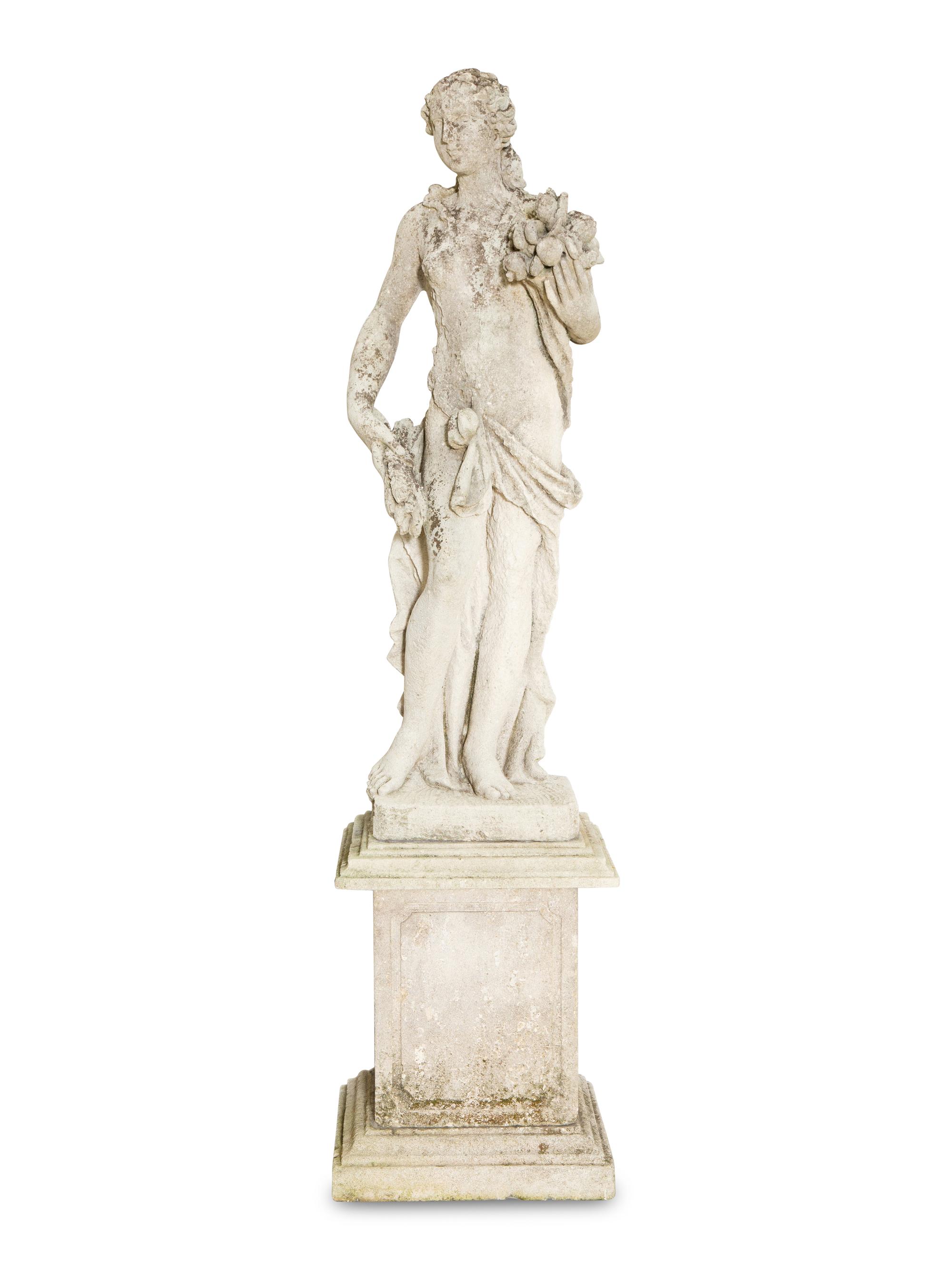 A French Cast Stone Statue of Demeter