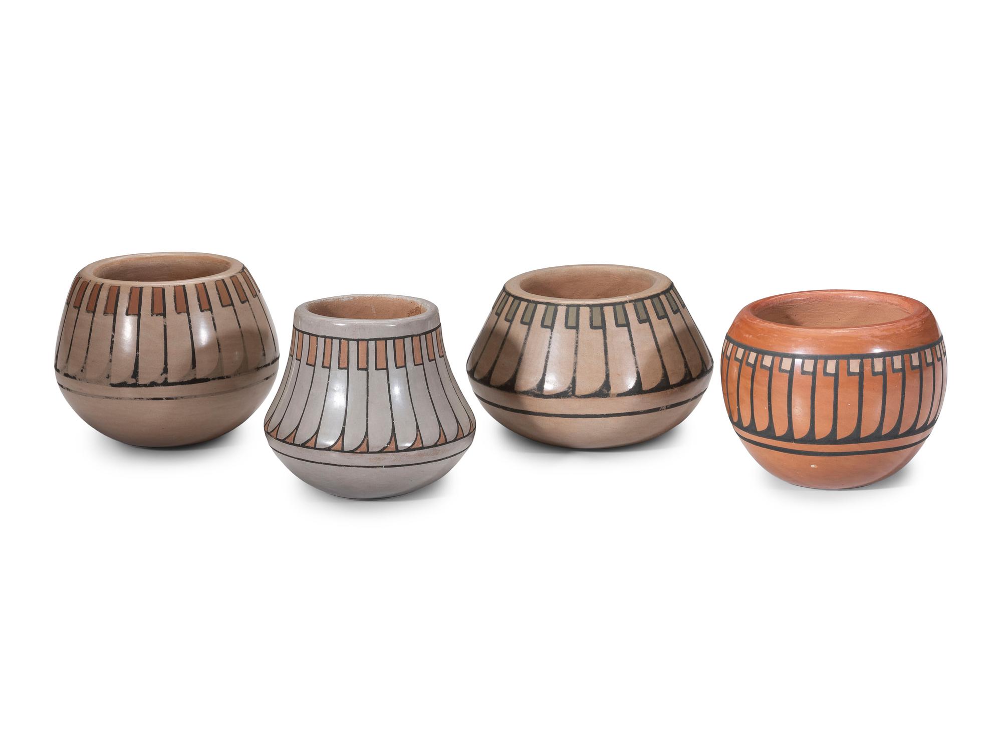 Miniature Polychrome Pottery Jars