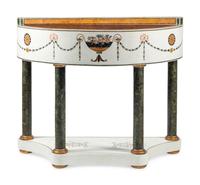 An Italian Marble and Pietra Dura Jardiniere with Liner